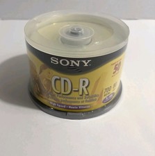 NOS SONY 50 Pack CD-R 80 Minute Blank 700MB 1-48X Recordable Disc New Sealed picture