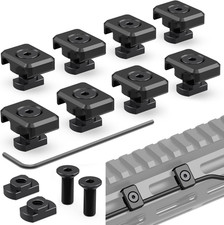 M-LOK Cable Guides for Flashlight Laser Wire Management Clips - 8 Pack Black picture