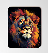 Colorful Lion Portrait Desk Mat Mouse Pad 8