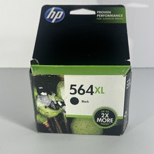 Genuine HP 564XL Black Ink High Yield Cartridge New Sealed - EXP 03/15 (D) picture