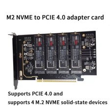  PCIe 4.0x16 NVME M.2 Adapter Maihelun to Four Disk Solid-State Drive M.2 SSD picture