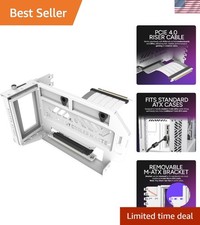 Vertical GPU Holder Kit V3 White - Adjustable PCIe 4.0 & 5.0 for ATX/Micro ATX picture