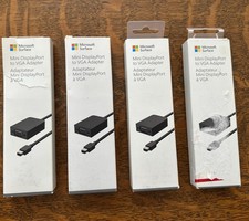 4 Pack Lot Microsoft - EJP-00001- Mini to VGA Adapter picture
