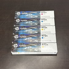 Set 5 Genuine Sealed HP 972A Cyn Mag Yel Inkjets 2023-2026 NEW GENERATION picture