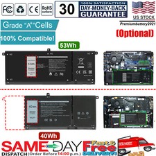 H5CKD/JK6Y6 Battery For Dell Inspiron 5301 5401 5408 5508 Latitude 3410 3510 US picture