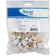 MODULE VOICE RJ-11 EZ 25 PK WHITE IC1076VCWH UPC 633758022057 picture