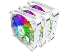 Geeky Tech Tsuraneru Argb Gaming PC Fans (3pk White) 120mm 31-80 CFM 8-1800 Rpm picture