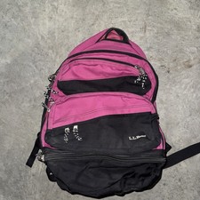 LL Bean Comfort Carry Hiking Backpack, 30L, Deep Pink Ripstop Canvas Heavy Duty picture