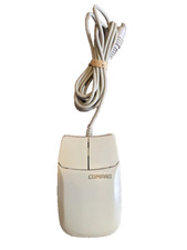Vintage Compaq MUS2J Mechanical Ball Mouse PS/2 2 Button retro picture