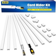 85/116In Cord Hider Kit Cord Covers for Wires on Wall, Cord Hider for Wall Mount picture