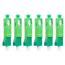 6 PCS Single Mode 9/125um SC/APC Male To LC/APC Female Hybrid Adapter picture
