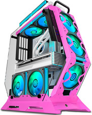 PC Case C570 ATX Mid Tower Tempered Glass Gaming Computer Open Frame Case with 7 picture