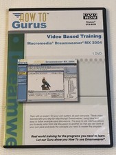 How to Gurus Video Based Training DVD Rom Macromedia Dreamweaver MX 2004 XP PC picture