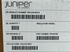 Juniper Networks RE-S-X6-64G-S Routing Engine 750-054758 COUCAU7BAD New Sealed picture