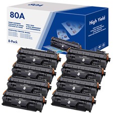 8x CF280A Black Toner Cartridge For HP 80A LaserJet Pro 400 M401n M401dne M425dw picture