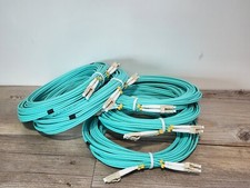 5x 10m LC-LC Duplex 50/125 OM3 Multimode 10GB Fiber Patch Cable Optic Aqua  picture
