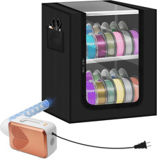 2-Tier 3D Printer Filament Storage Box with Active External Dryer | Holds 24-Rol picture
