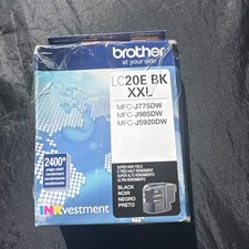 Brother LC20EBK INKvestment 2,400 Page-Yield Super High-Yield Ink Black New 9/28 picture