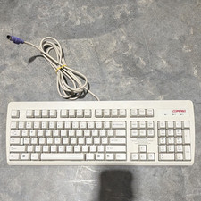 Compaq KB-9860 Standard PS/2 Wired Keyboard, Beige, English QWERTY, Windows Key picture