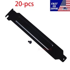 20pcs PC Case PCI Expansion Slot Back Plate Cover Dust Filter Steel Blank Slot picture