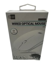 Case Logic Ultra Slim Usb Wired Optical Mouse White - plug & play New picture