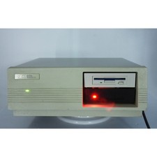 VINTAGE Zenith Data Systems ZDF-2225-BK Desktop Computer Floppy Drives Powers On picture