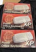 Vintage Mck-8000 Power Office XP Eagle Touch Power Office Keyboards Lot Of 3 picture