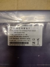 AMCREST, 9-port 10/100mbps poe switch with 8-port poe mod. AMPS9E8P-AT-96 picture