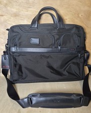 Tumi Alpha 2 Black Ballistic Nylon 17” Large Screen Laptop Briefcase 26114D2 picture