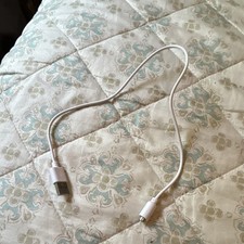 White USB-A Male to Magnetic Charging Cable Short 12-in 5V picture