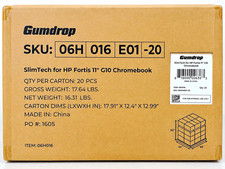 Gumdrop SlimTech for HP Fortis 11 G10 Black- bulk case of 20 picture