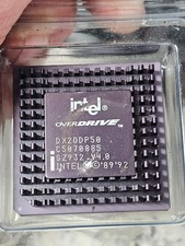 Clean Upgrade Vintage CPU Intel OverDrive Processors DX20DP50 V3 1992 486 SZ932 picture