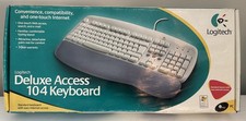 VTG Y2K Logitech Deluxe Access 104 Keyboard Windows XP - NEW / Sealed 2001 picture