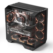 darkFlash Full-Tower ATX Gaming PC Case, Back Plug-i picture