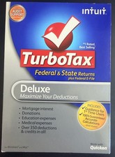 USED TurboTax Deluxe Federal + State 2011 CD for Windows and Mac picture