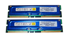Samsung 256MB Rambus 2x128MB PC600 600MHz ECC 184-Pin RDRAM - MR18R0828AN1-CG6 picture