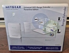 NETGEAR XAVNB2001  Powerline AV 200 WIRELESS-N Extender KIT Open Box picture