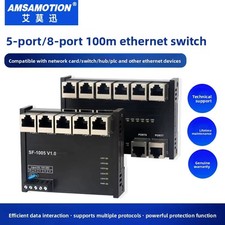 Amsamotion Industrial Grade 100Mbps Ethernet Switch 5/8-Port SF-1005 SF-1008 picture