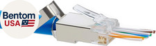 Cat6/6A RJ45 Pass through Modular Plugs, Shielded (STP) External Ground Connecto picture