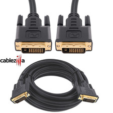 DVI-D to DVI-D Cable Male/Male Dual Link 24+1 Pin PC HDTV Monitor Display Cord picture