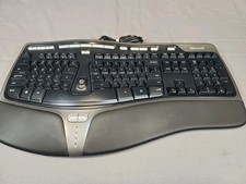 Microsoft Natural Ergonomic Curved Wired Keyboard - 4000 v1.0 Model 1048 KU-0462 picture