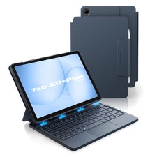 Dexnor for Samsung Galaxy Tab A9+ Plus Case with Keyboard, Ultra Magnetic Blue picture