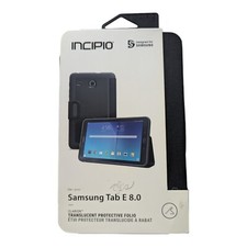 F2. Incipio Clarion Translucent Folio Case For Samsung Tab E 8.0 Black picture