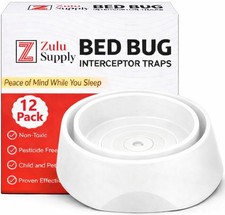 Bed Bug Interceptor Traps 12-Pack White Passive Monitor & Detection Trap Univers picture