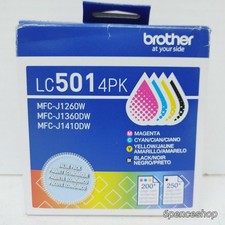Imperfect Box-Brother LC501 4PK  Blk/C/M/Y Ink Cartridges Exp. 06/2028 picture