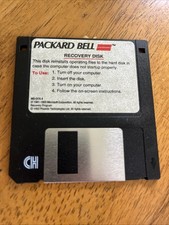Vintage Packard Bell Recovery Disk 3.5 Media MS DOS 6 - Untested picture