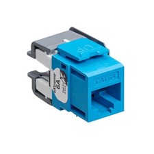 Leviton 6110G-RL6 Extreme Cat 6A Quickport Jack Channel-Rated Blue picture