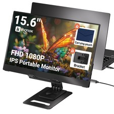 Ingnok Portable Monitor, Ultra Slim 15.6 Inch FHD IPS Laptop Screen Extender ... picture