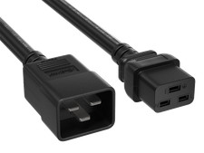 8ft IEC320 C20 to C19 Heavy Duty Power Extension Cord, 14 AWG, 15A/250V, SJT,... picture