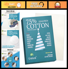 75% Cotton 25% Linen Inkjet Printer Paper, 85gsm, 8.5